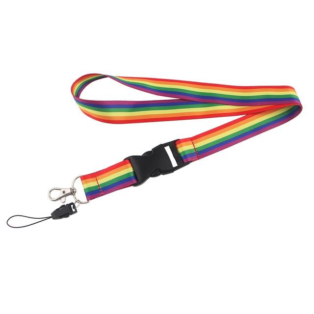 Rainbow Neck Strap Lanyard + ID Case