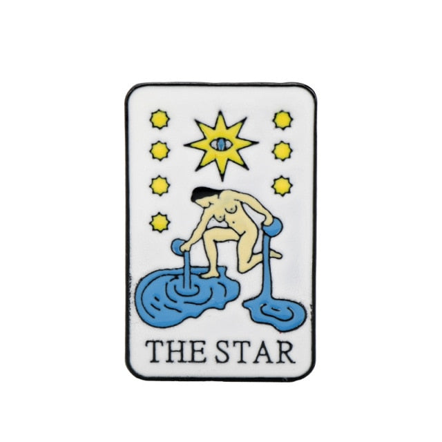 Tarot Card Divination Enamel Pins