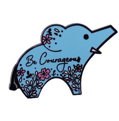 Be Courageous Enamel Pin