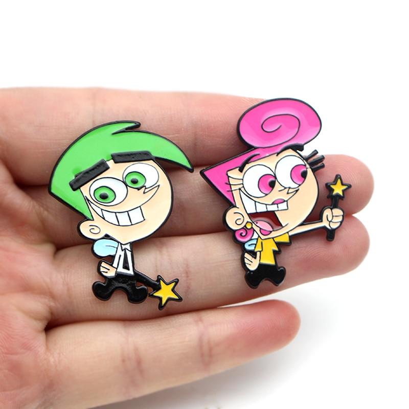 Wanda & Cosmo The Fairly Odd Parents Enamel Pins
