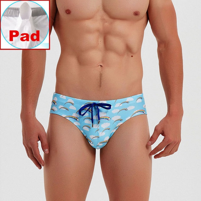 Rainbow Sky Swim Briefs