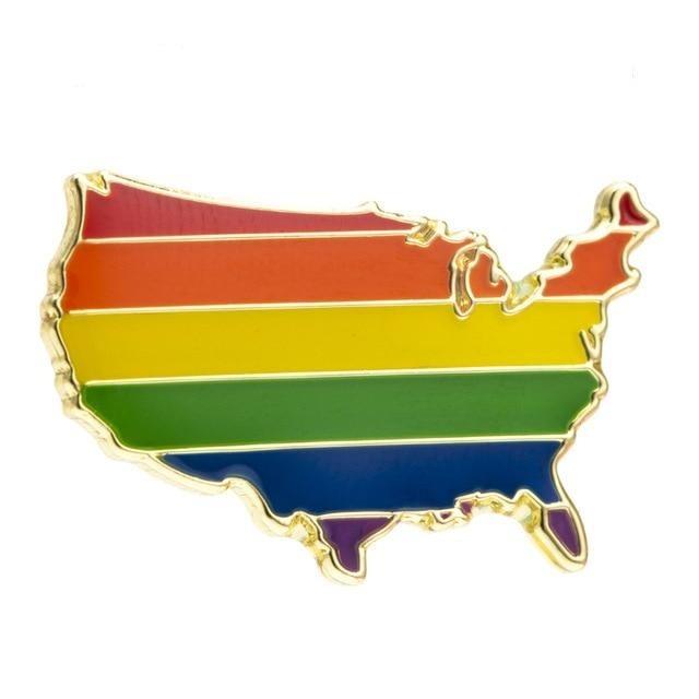 Queer USA Enamel Pins