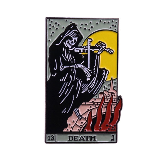 Tarot Card Divination Enamel Pins