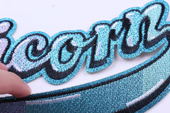 Unicorn Iron On Embroidered Patch