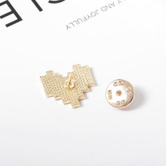 Metric Rainbow Heart Enamel Pin