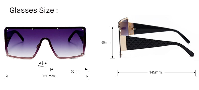 Oversized Retro Sunglasses