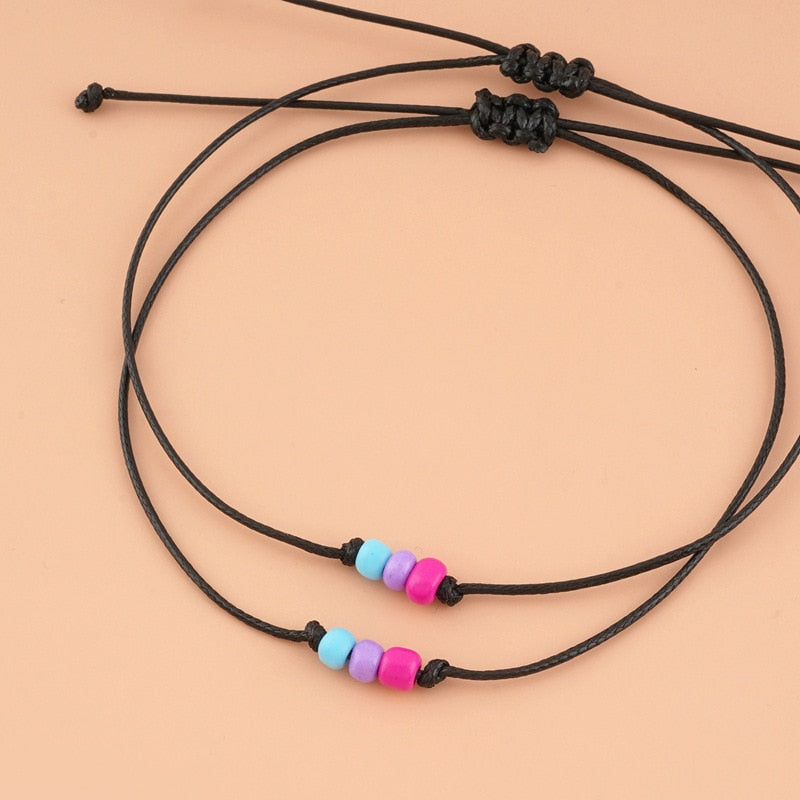 2 Piece Bisexual Bead Bracelet