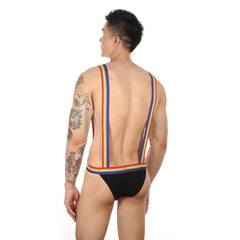 Rainbow Pride Suspender Underwear Outfit