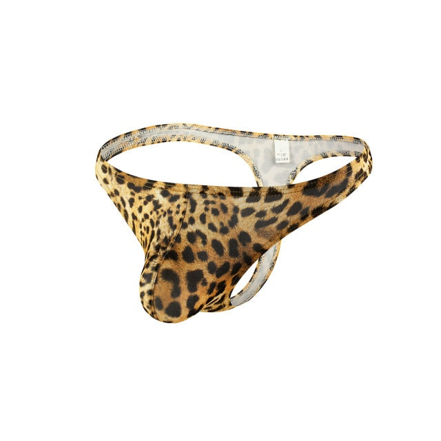 Leopard Print Thong