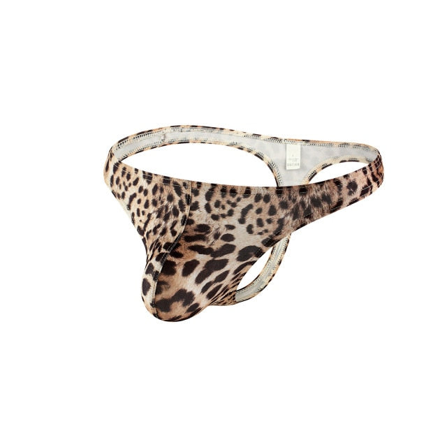 Leopard Print Thong