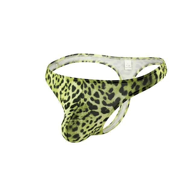 Leopard Print Thong