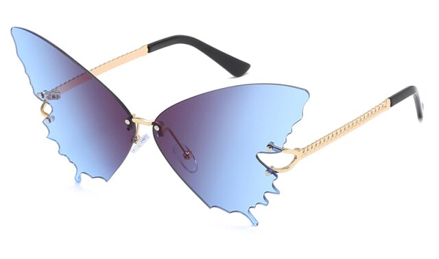 Butterfly Rimless Sunglasses