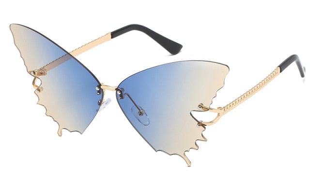 Butterfly Rimless Sunglasses