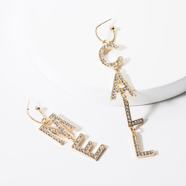 Call Me Rhinestone Earrings