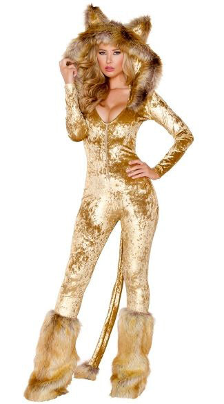 Sexy Golden Cat Costume