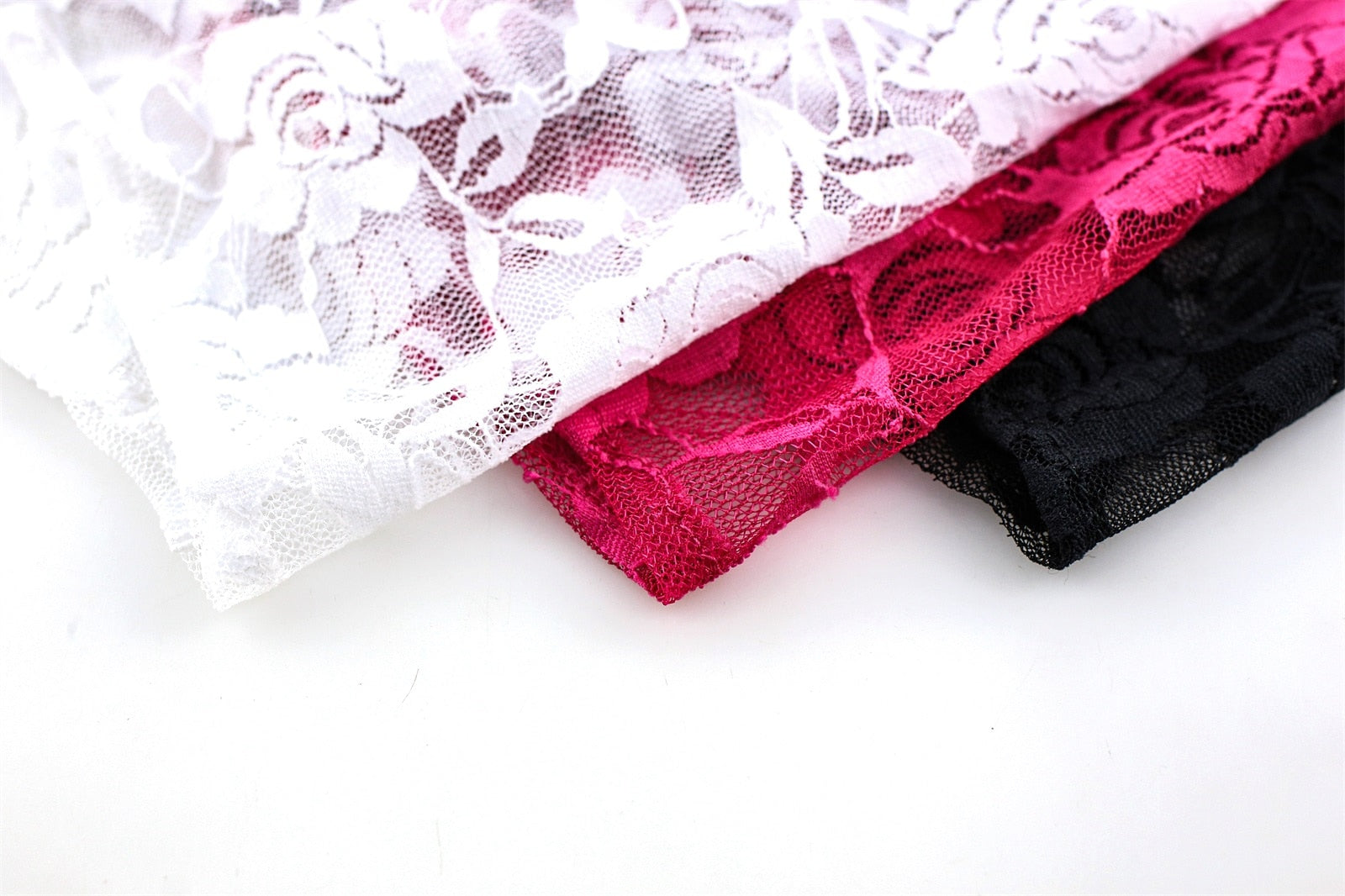 Lace Crop Top + Boxers Set