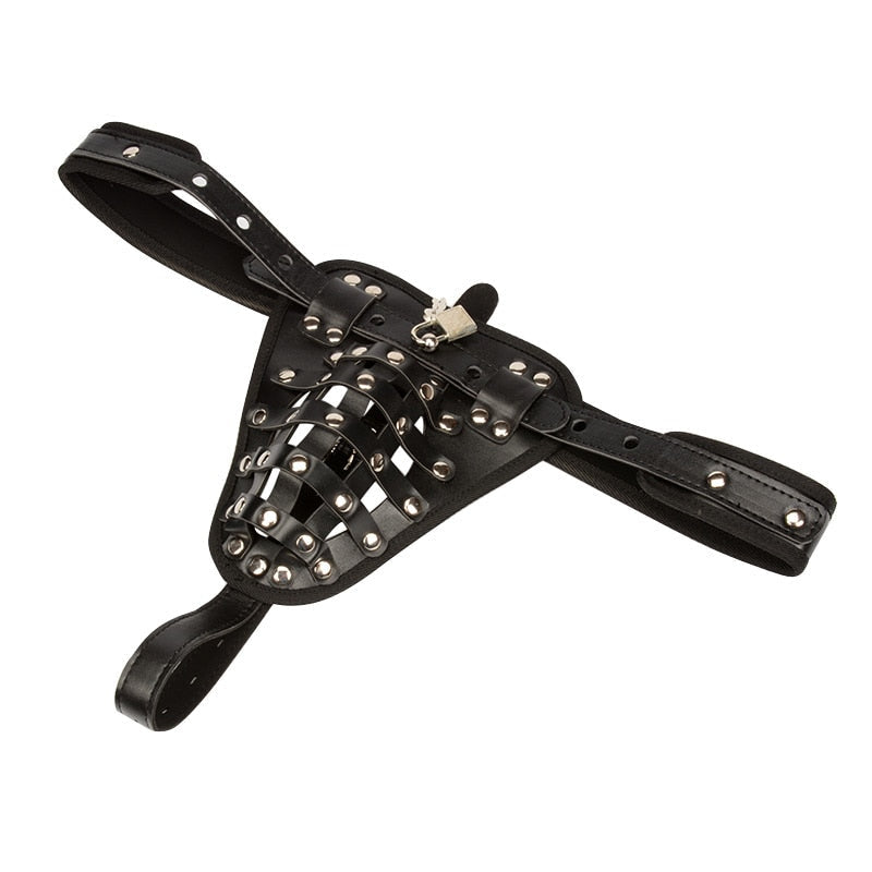 Gay Chastity Locking Belt Briefs