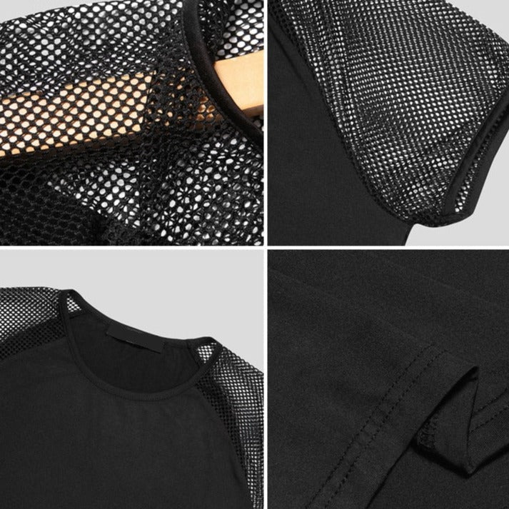 Patchwork Gay Mesh T-Shirt