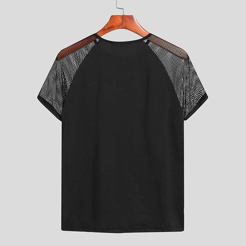 Patchwork Gay Mesh T-Shirt