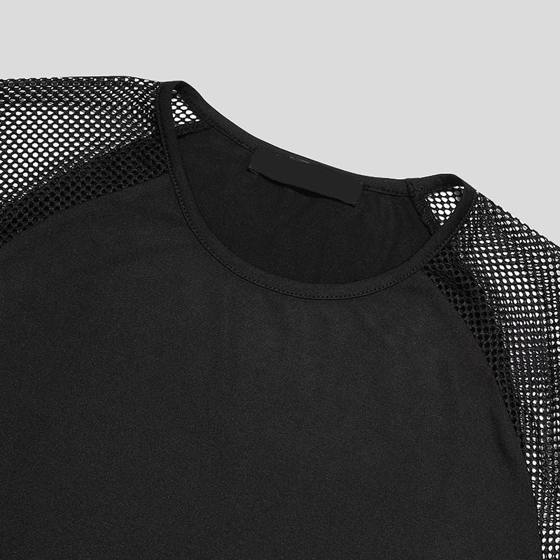 Patchwork Gay Mesh T-Shirt