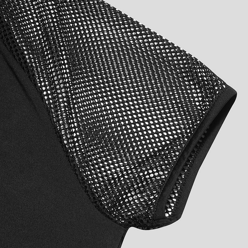 Patchwork Gay Mesh T-Shirt