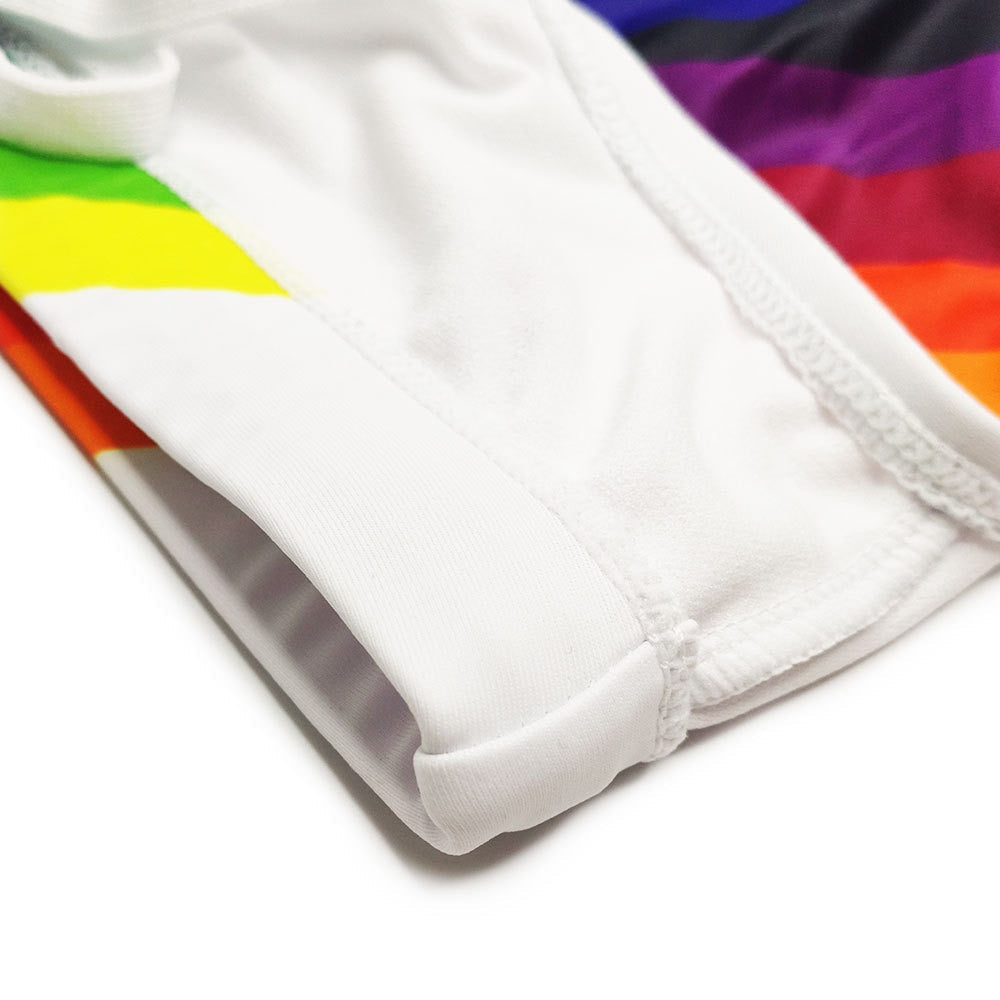 Rainbow Striped Swim Briefs