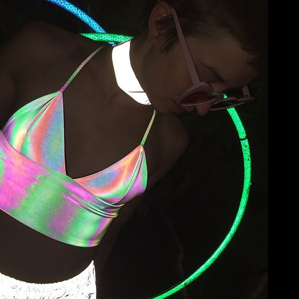 Let It Shine Reflective Crop Top