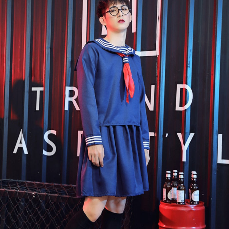 Non-Binary Japanese Student Costume