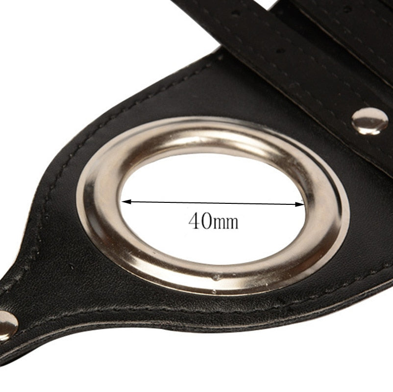 Strapped BDSM Penis Restraint Belt With Buckles