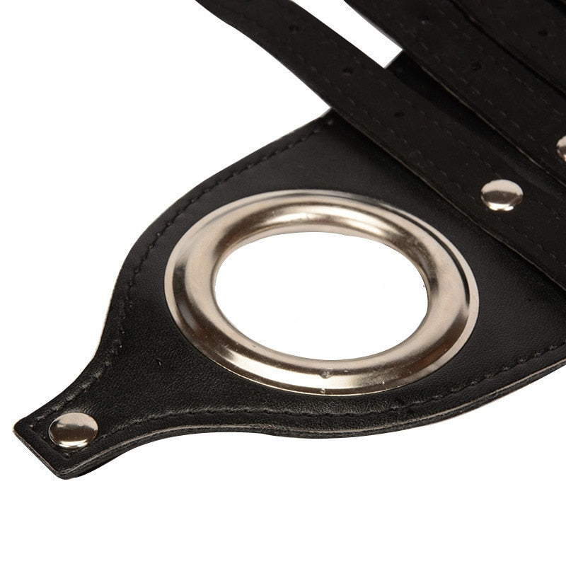 Strapped BDSM Penis Restraint Belt With Buckles
