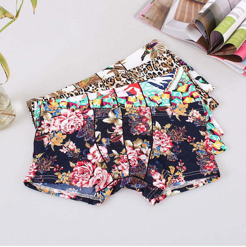 Dark Floral Print Boxers