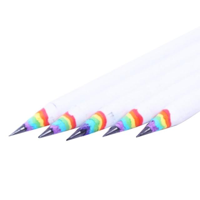 Set Of 5 Rainbow Pride 2B Pencils