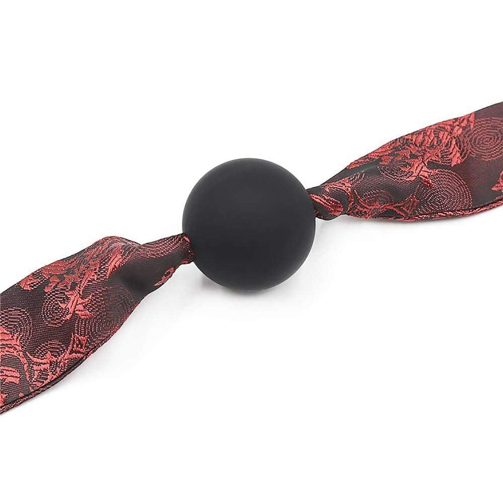 Sexy Satin Ball Plug Mouth Gag
