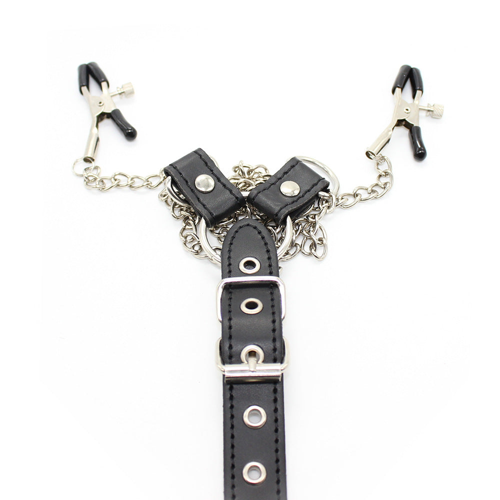Gay Nipple Clamps With Chain And Cock Ring