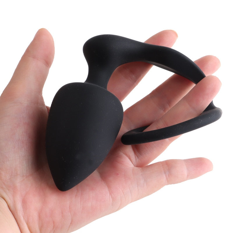 Rapture Cock Ring With Butt Plug