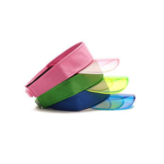 Plain White Transparent Sun Visor