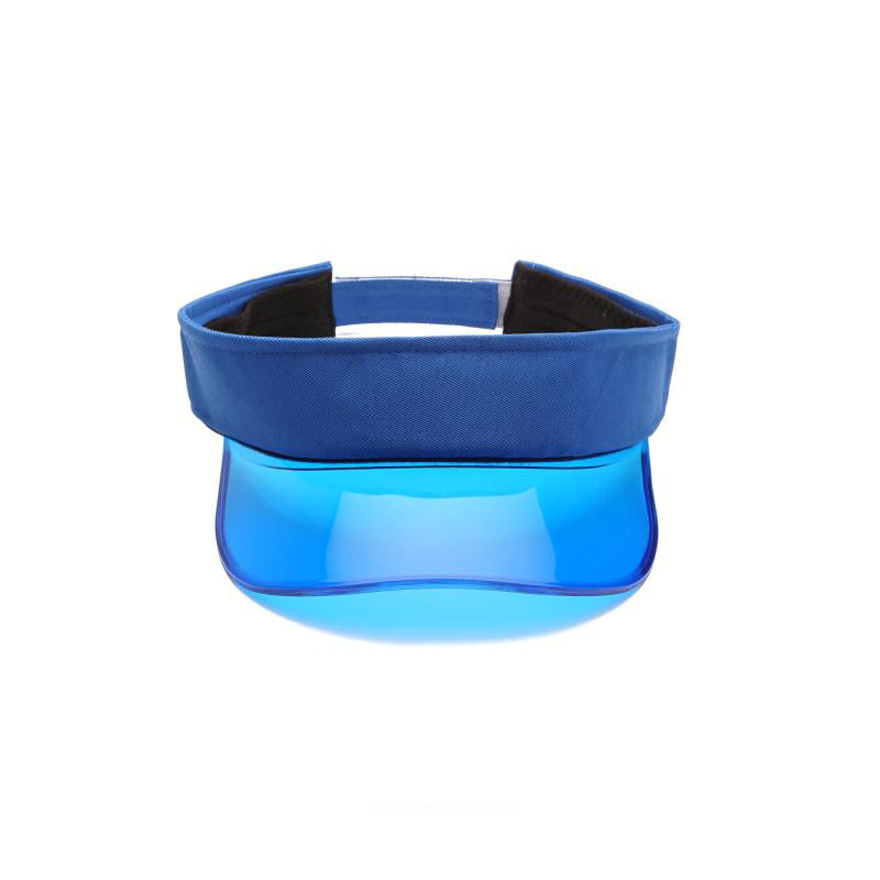 Aqua Blue Transparent Sun Visor