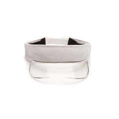 Plain White Transparent Sun Visor