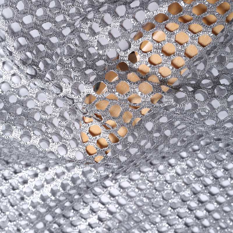 Silver Mesh See Through Crop Top