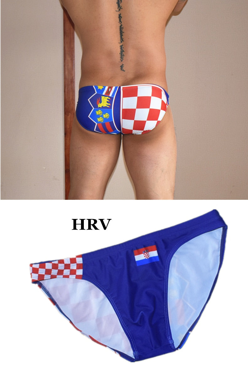 Croatia Flag Swim Briefs