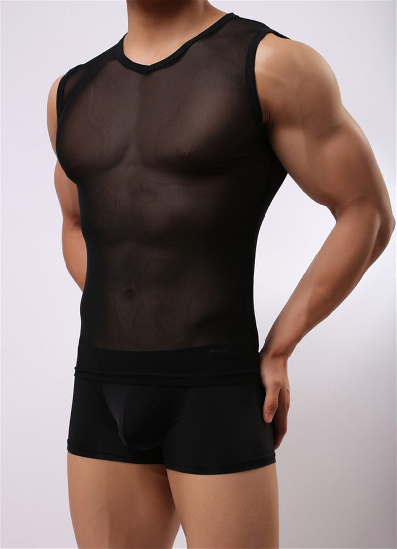 Sexy Mesh Muscle Shirt