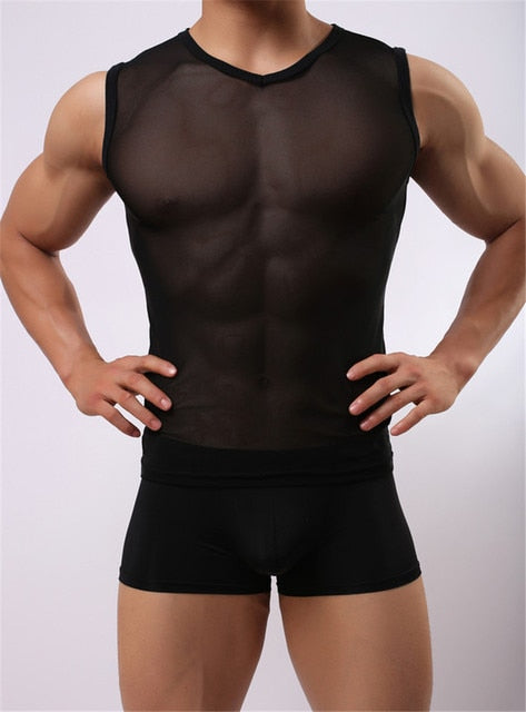 Sexy Mesh Muscle Shirt