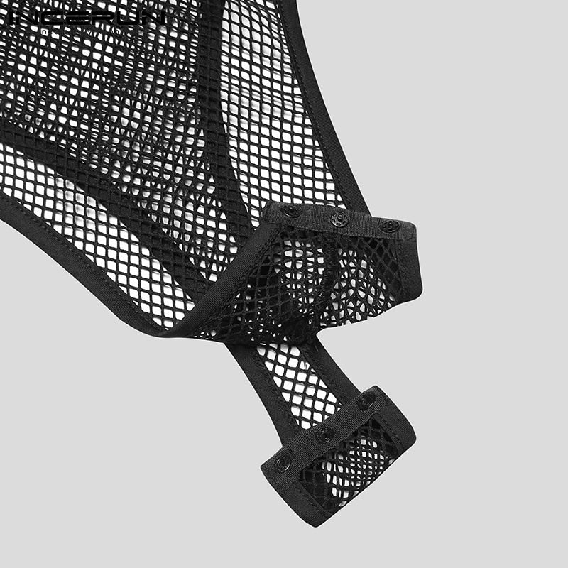 Black Mesh Bodysuit