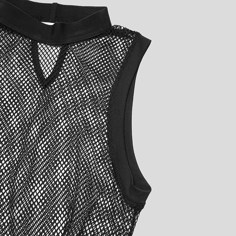 Black Mesh Bodysuit