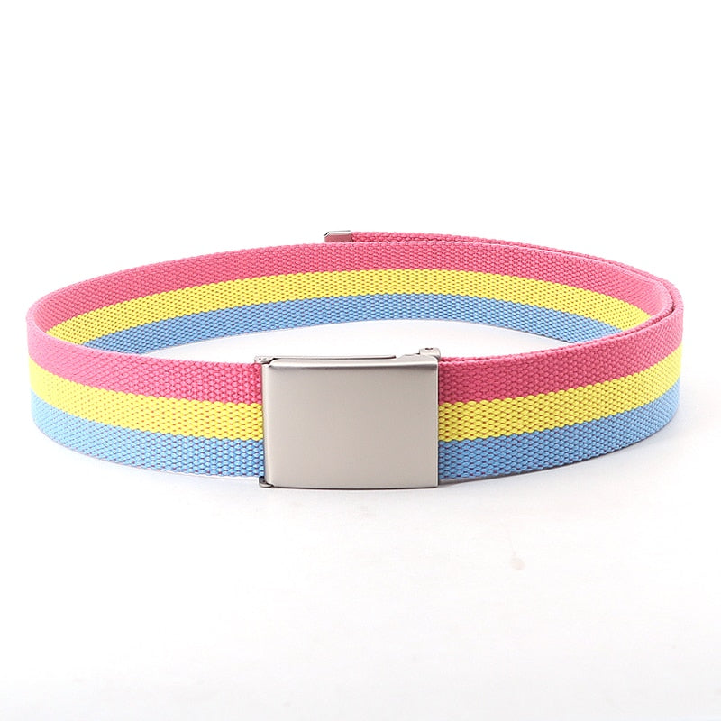Pansexual Pride Flag Canvas Belt
