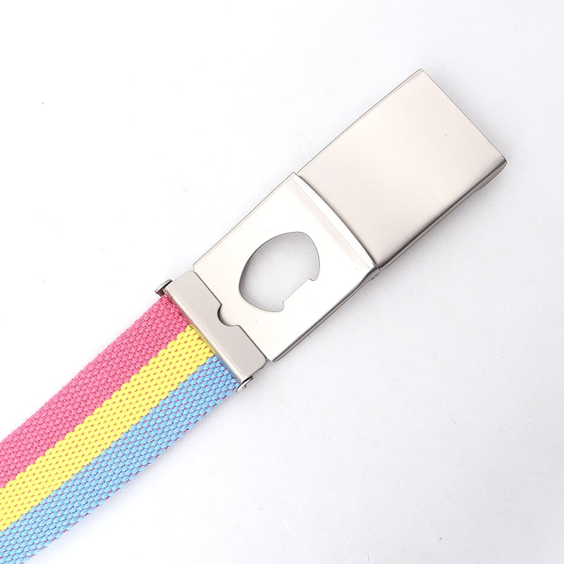 Pansexual Pride Flag Canvas Belt