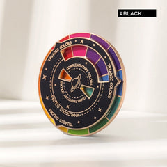 Spinning Colour Compass Enamel Pin