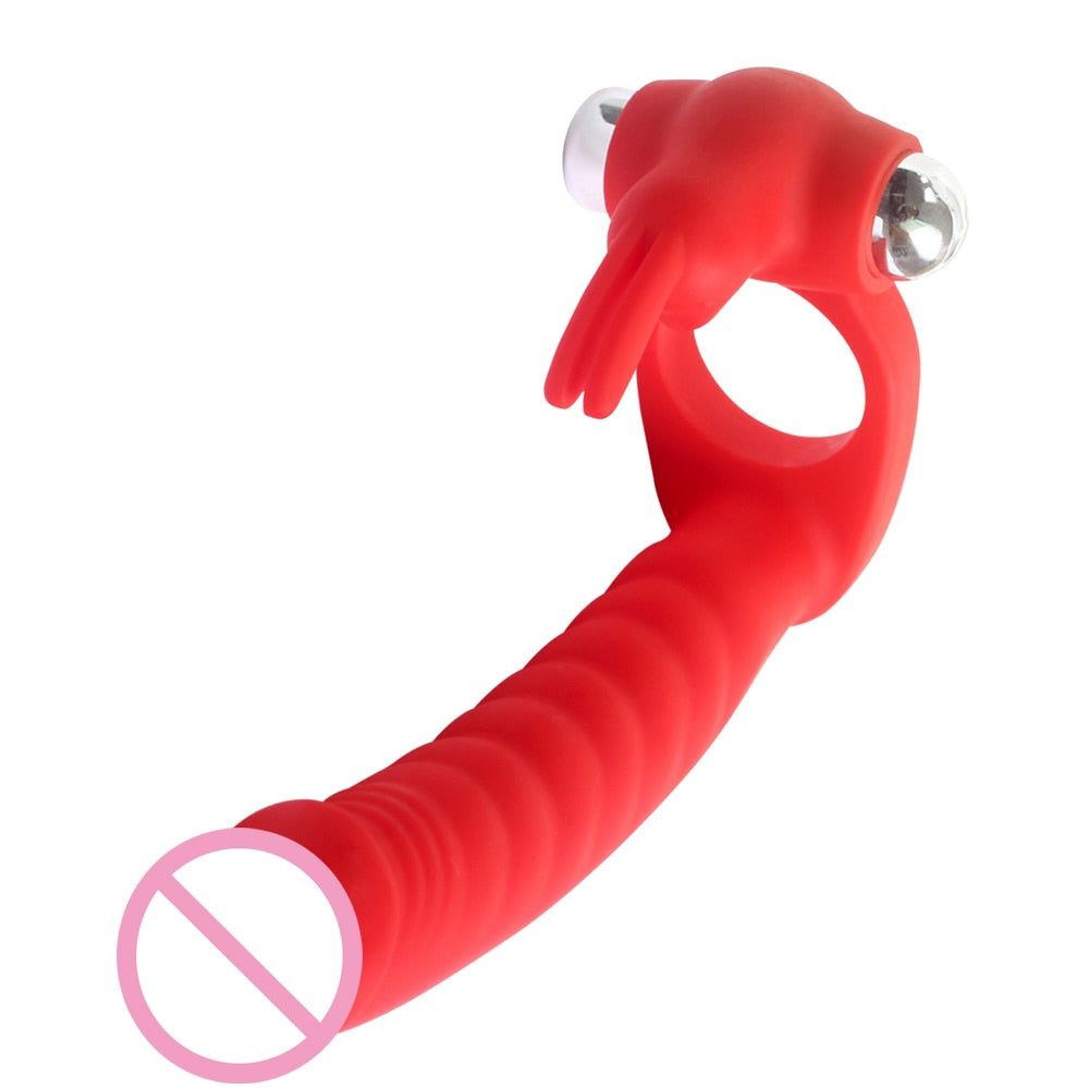 Vibrating Double Penetration Dildo