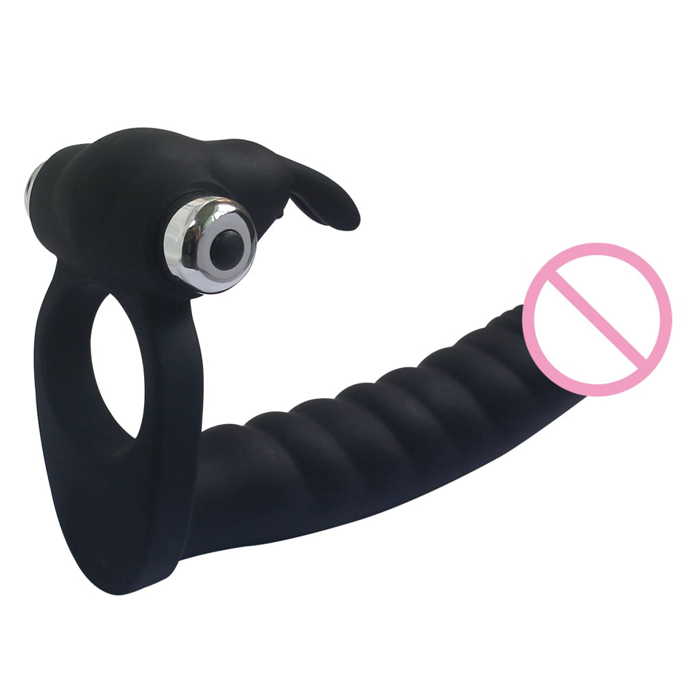 Vibrating Double Penetration Dildo