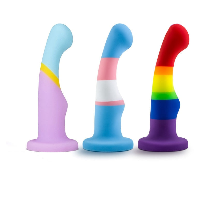 Silicone LGBT Rainbow Dildo